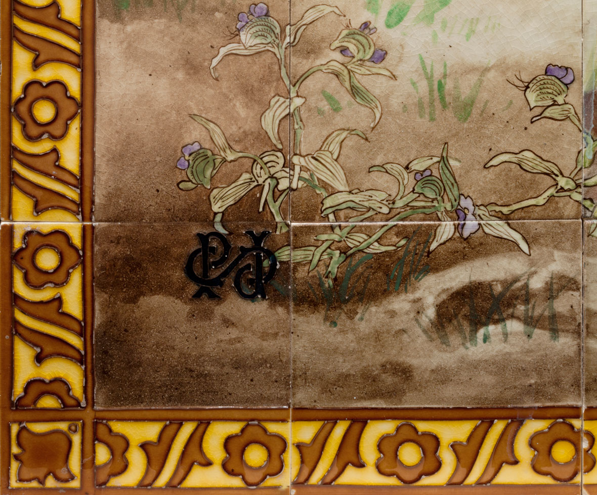 Pair of Sarreguemines Wall Panels